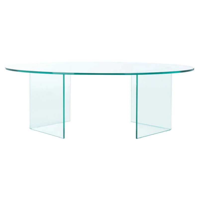 Table basse en verre trempé SAFAVIEH Beda - 47 cm L x 28 cm P x 16 cm H