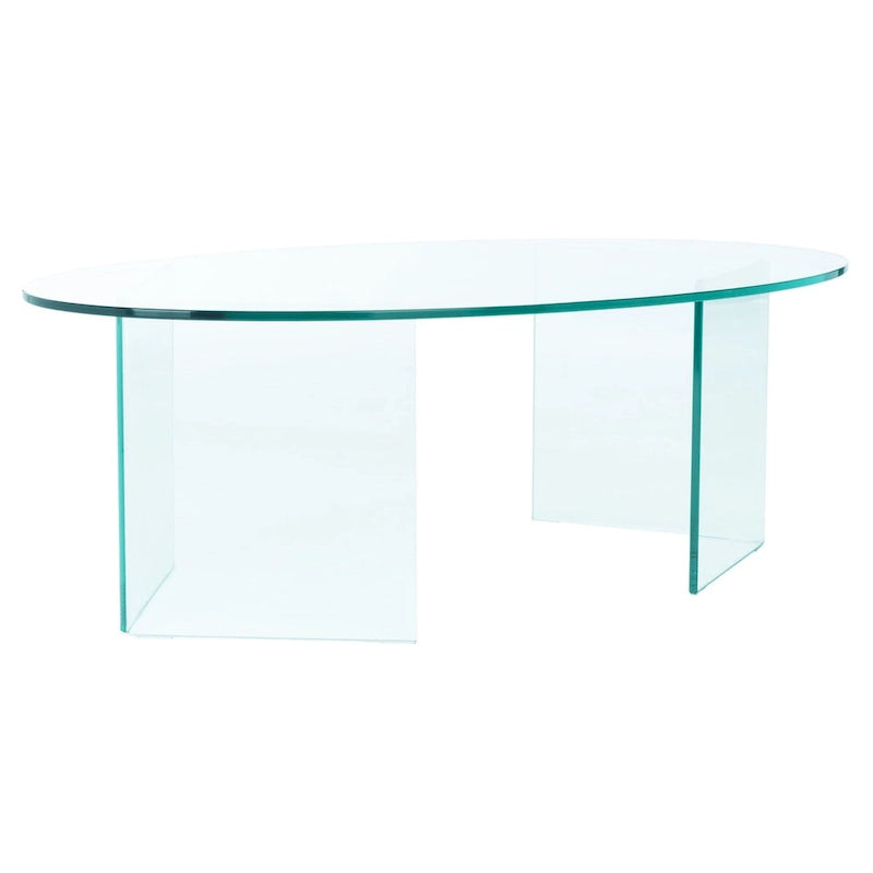 Table basse en verre trempé SAFAVIEH Beda - 47 cm L x 28 cm P x 16 cm H