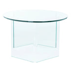 Table basse en verre trempé SAFAVIEH Beda - 47 cm L x 28 cm P x 16 cm H