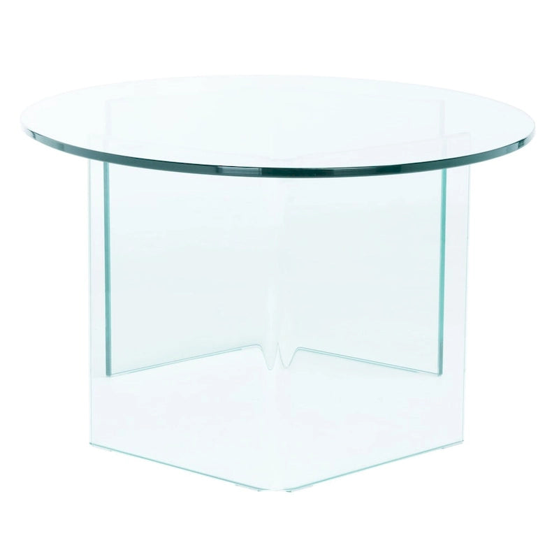 Table basse en verre trempé SAFAVIEH Beda - 47 cm L x 28 cm P x 16 cm H