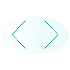 Table basse en verre trempé SAFAVIEH Beda - 47 cm L x 28 cm P x 16 cm H