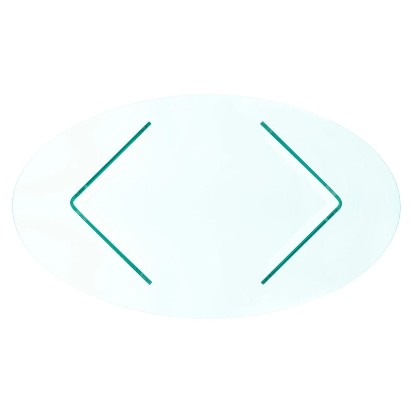 Table basse en verre trempé SAFAVIEH Beda - 47 cm L x 28 cm P x 16 cm H