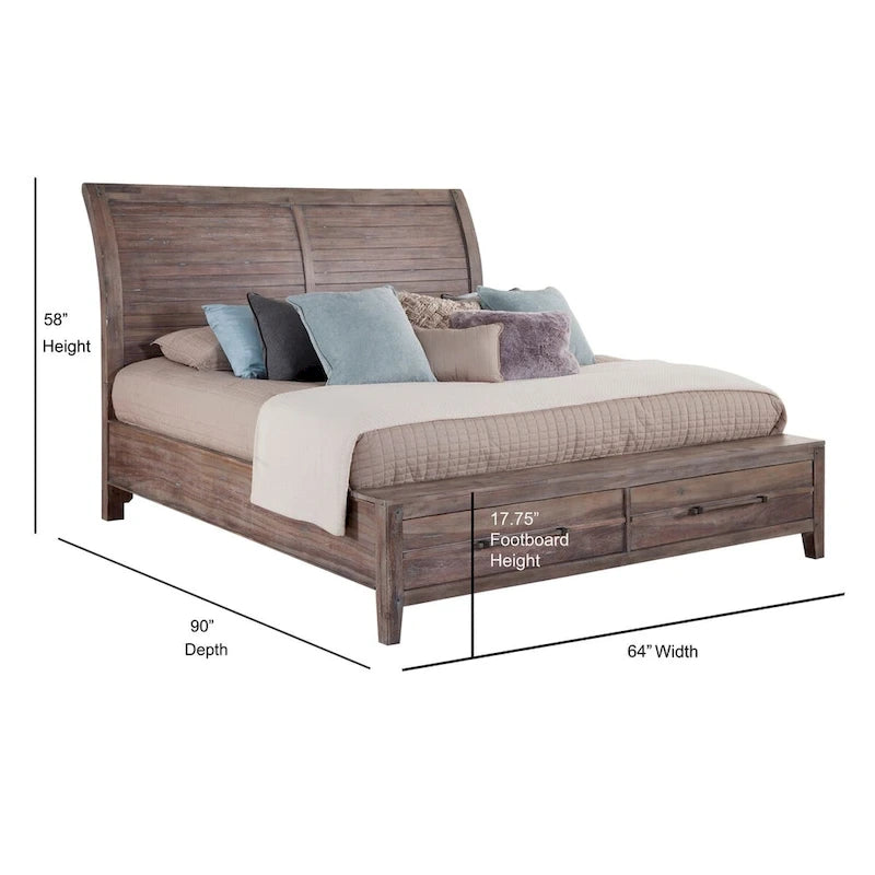 Lit de rangement Asher Sleigh