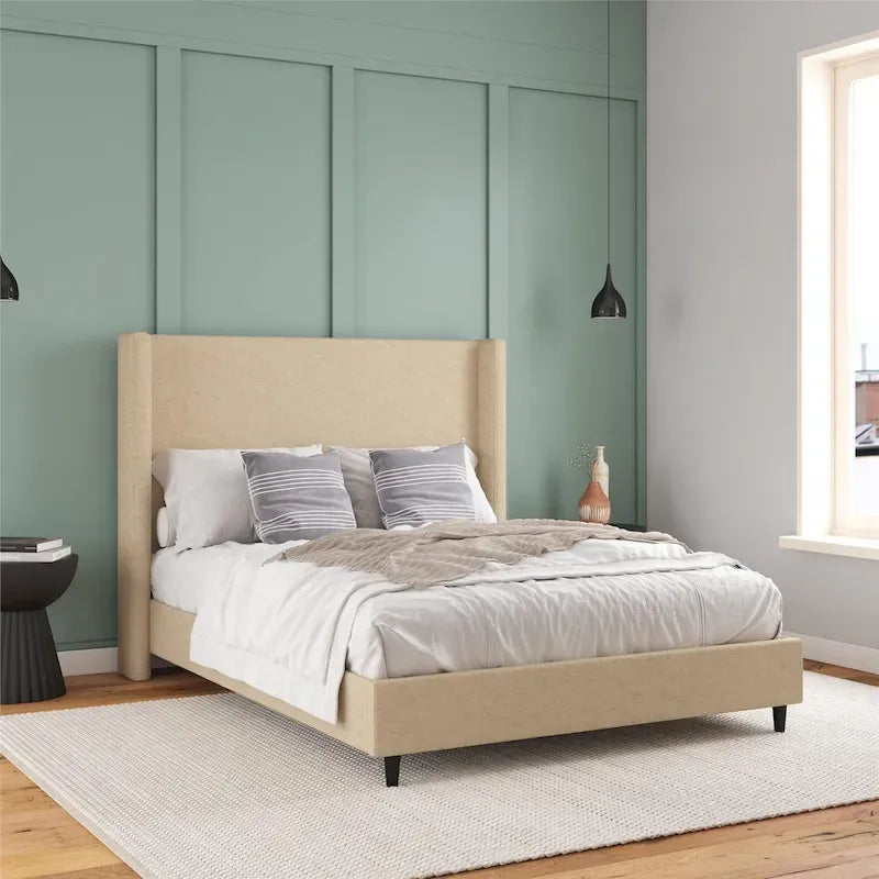 Lit plateforme rembourré Avenue Greene Esma