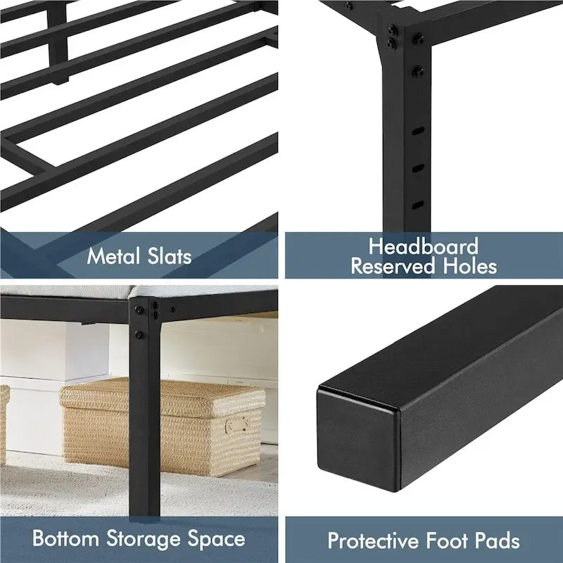 Sommier à lattes en métal Yaheetech