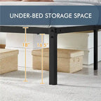 Sommier à lattes en métal Yaheetech