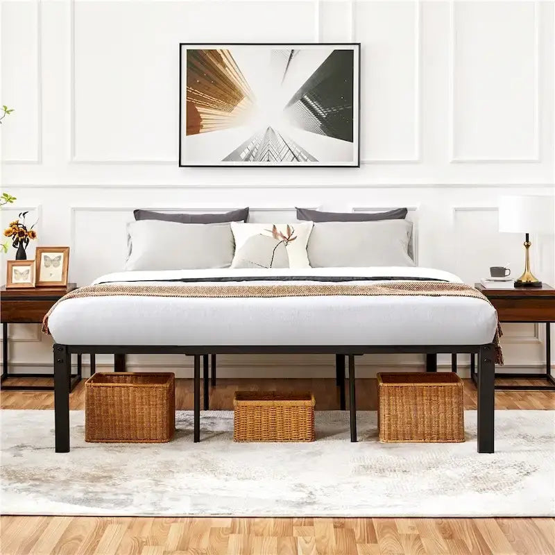 Sommier à lattes en métal Yaheetech