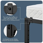 Sommier à lattes en métal Yaheetech