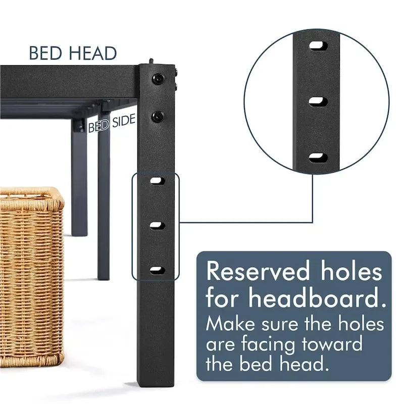 Sommier à lattes en métal Yaheetech