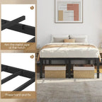 Sommier à lattes en métal Yaheetech