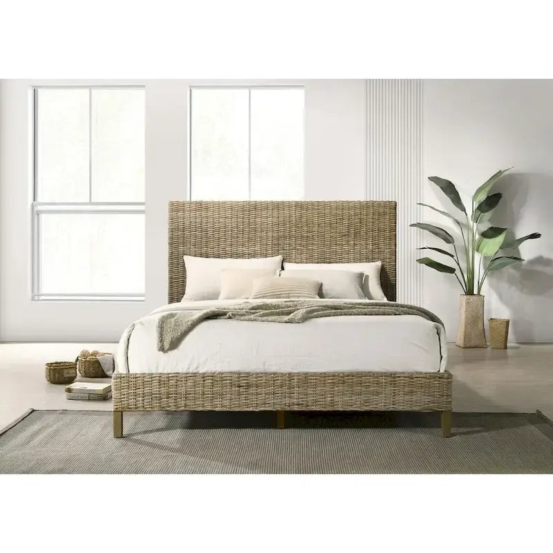 Almaden Kubu Grey Panel Bed