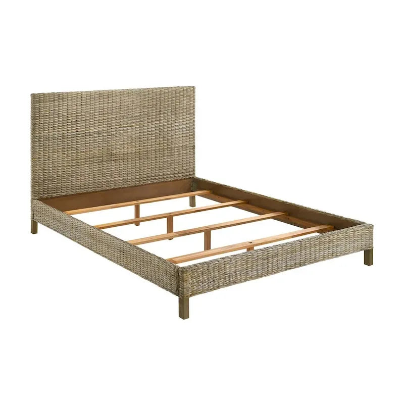 Lit à panneaux gris Almaden Kubu