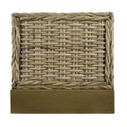 Lit à panneaux gris Almaden Kubu