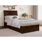 Andorra Platform Bed with Panel Footboard and Twin XL Trundle