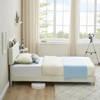 Cadres de lit jumeaux avec sommier à lattes en velours