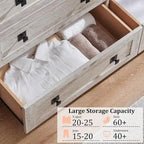 Meuble TV style ferme à 7 tiroirs, commode, organisateur de commode