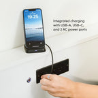 Lit escamotable Bestar Avalon finition brillante pour espaces multifonctionnels