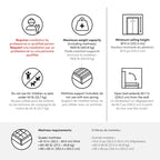 Lit escamotable Bestar Avalon finition brillante pour espaces multifonctionnels