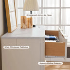 Commode moderne à 5 tiroirs cannelés, meuble TV