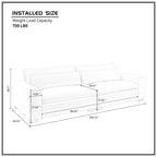 Canapé style Mid-Century 104,72