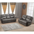 Ensemble de salon inclinable 2 pièces en cuir reconstitué Betsy Furniture, canapé et causeuse