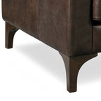 Canapé Sorrento de Poly &amp; Bark - Cuir italien pleine fleur véritable