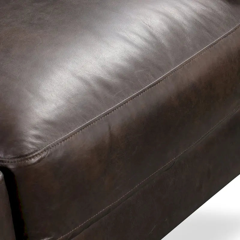 Canapé Sorrento de Poly &amp; Bark - Cuir italien pleine fleur véritable