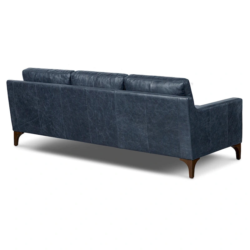 Canapé Sorrento de Poly &amp; Bark - Cuir italien pleine fleur véritable