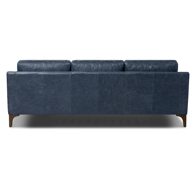 Canapé Sorrento de Poly &amp; Bark - Cuir italien pleine fleur véritable