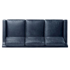 Canapé Sorrento de Poly &amp; Bark - Cuir italien pleine fleur véritable