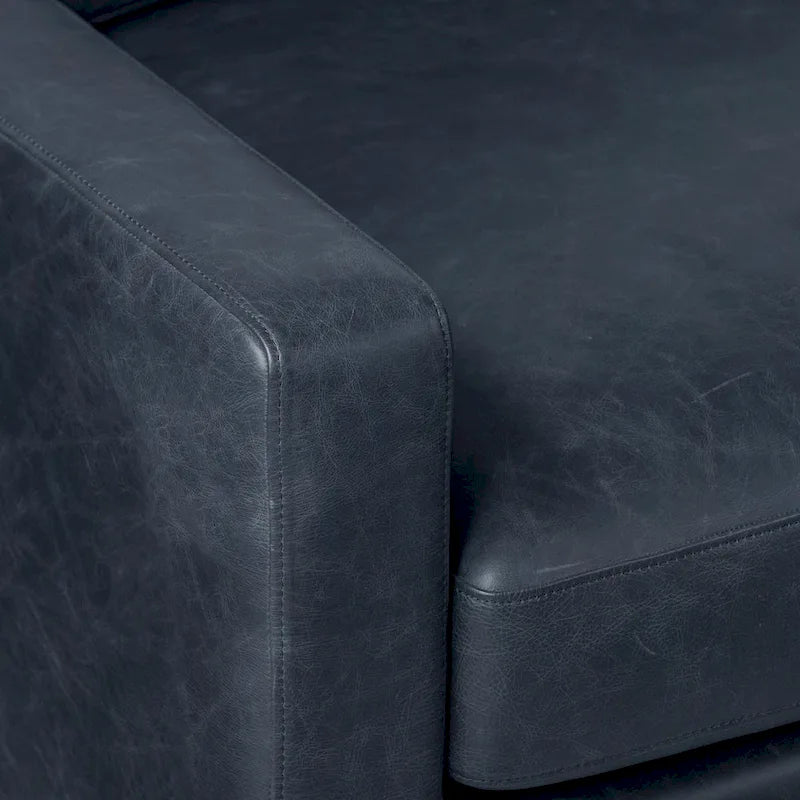 Canapé Sorrento de Poly &amp; Bark - Cuir italien pleine fleur véritable