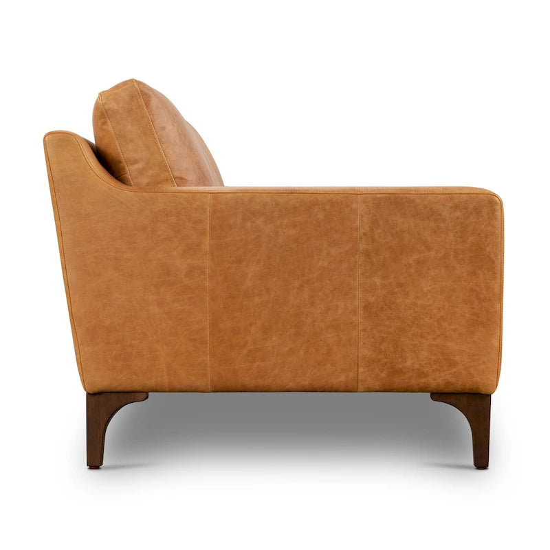 Canapé Sorrento de Poly &amp; Bark - Cuir italien pleine fleur véritable