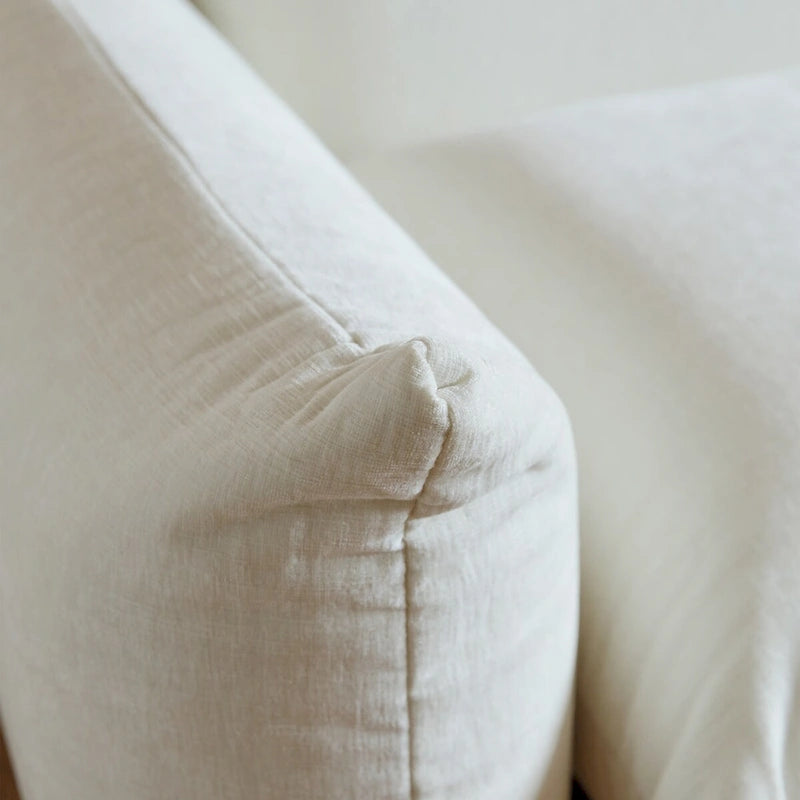 Canapé d'angle en forme de U 130 cm, canapé d'angle modulable minimaliste en chenille 6 places avec méridienne réversible et pouf