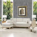 Canapé d'angle réversible en velours Knox 89 Performance