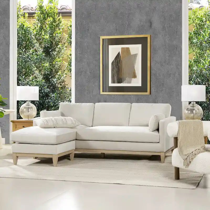 Canapé d'angle réversible en velours Knox 89 Performance