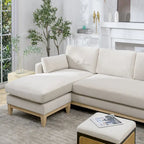 Canapé d'angle réversible en velours Knox 89 Performance