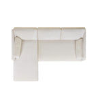 Canapé d'angle réversible en velours Knox 89 Performance