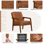 Fauteuil d'appoint moderne Yaheetech en similicuir