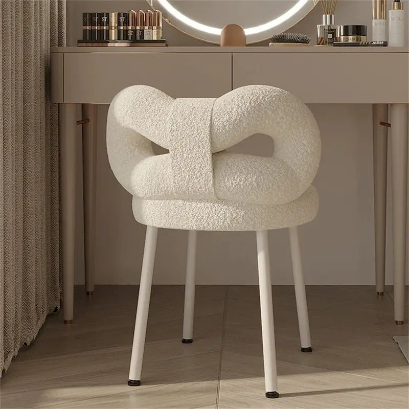 Chaise de coiffeuse papillon pour chambre à coucher