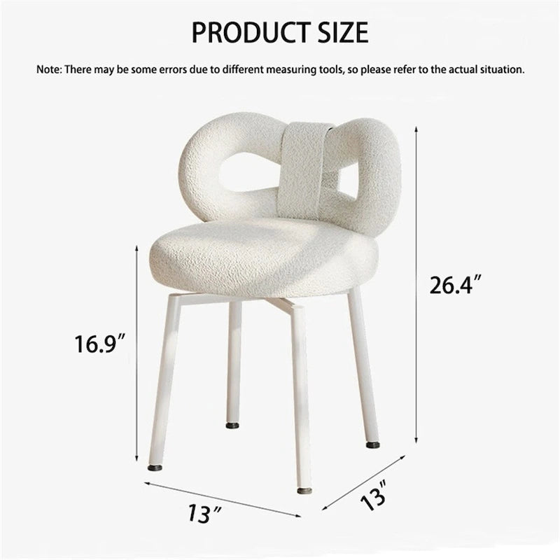 Chaise de coiffeuse papillon pour chambre à coucher