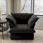 Canapé d'angle moderne et confortable style nuage, canapés minimalistes à garnissage en duvet, housses de coussin amovibles