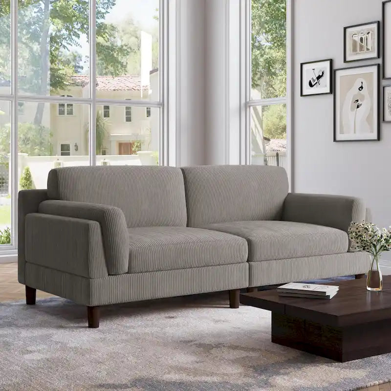 Canapé profond de 90 pouces, confortable pour le salon