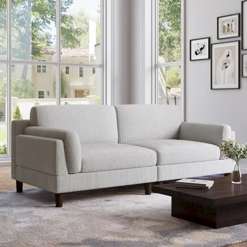 Canapé profond de 90 pouces, confortable pour le salon