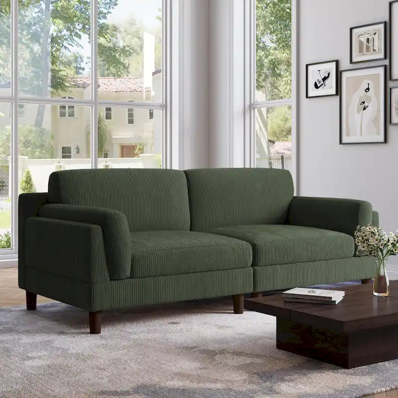 90 inch Deep Seat Sofa Comfy Couch for Living Room