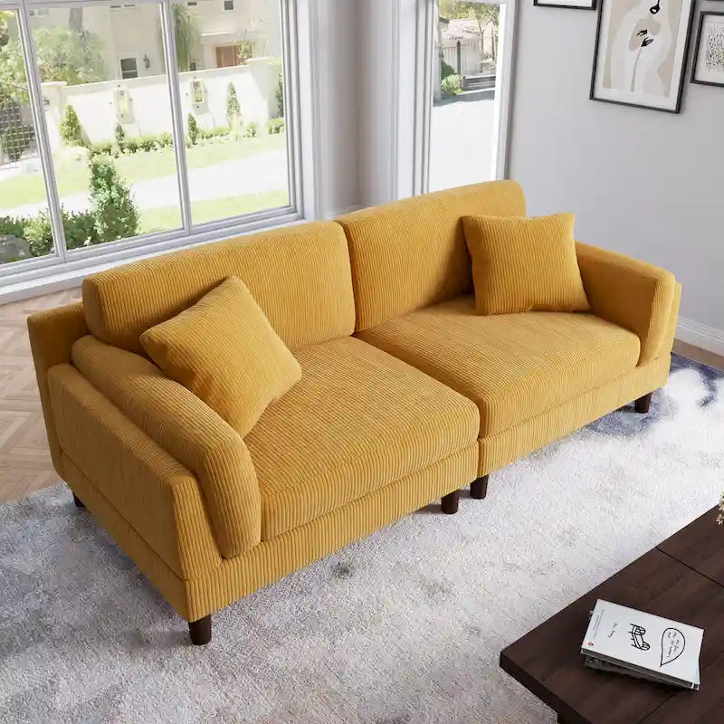 Canapé profond de 90 pouces, confortable pour le salon