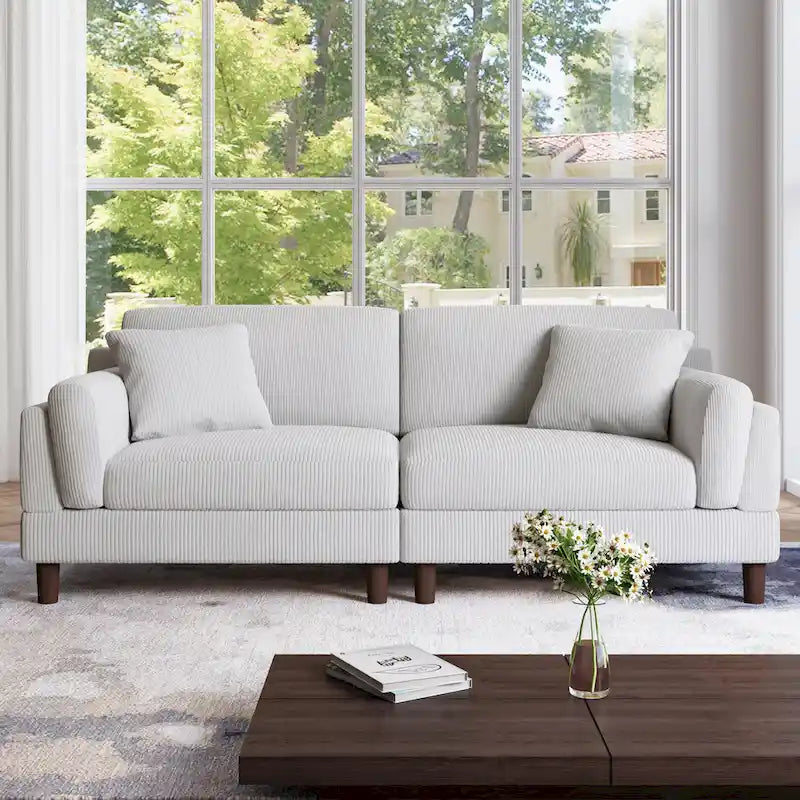 Canapé profond de 90 pouces, confortable pour le salon