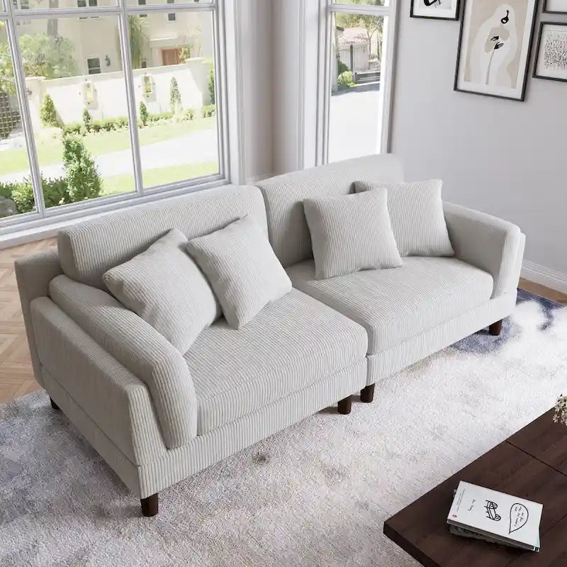 Canapé profond de 90 pouces, confortable pour le salon