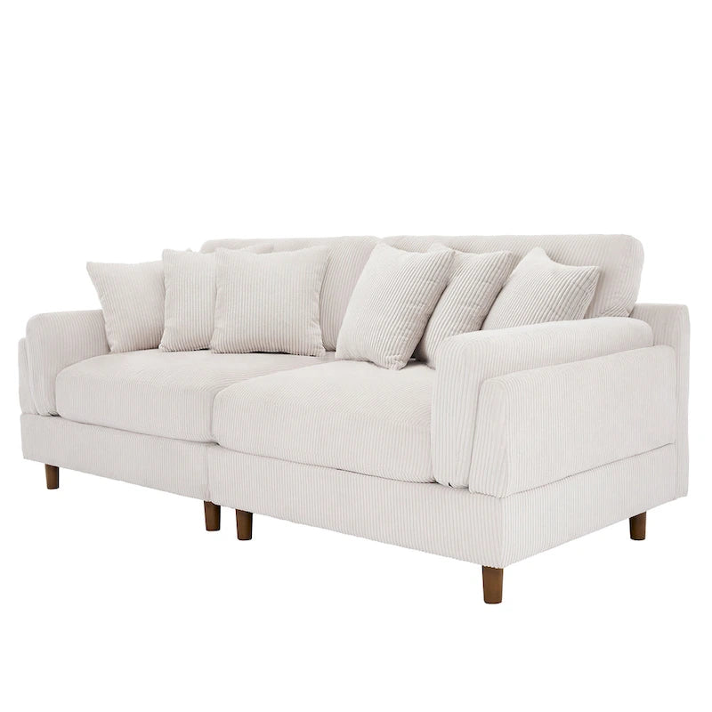 Canapé profond de 90 pouces, confortable pour le salon