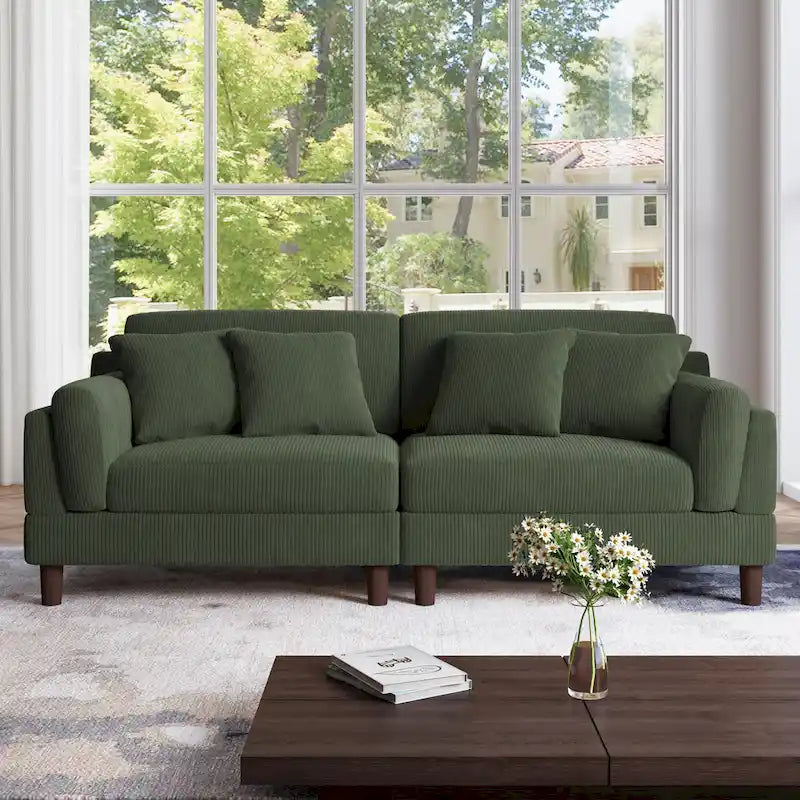 Canapé profond de 90 pouces, confortable pour le salon