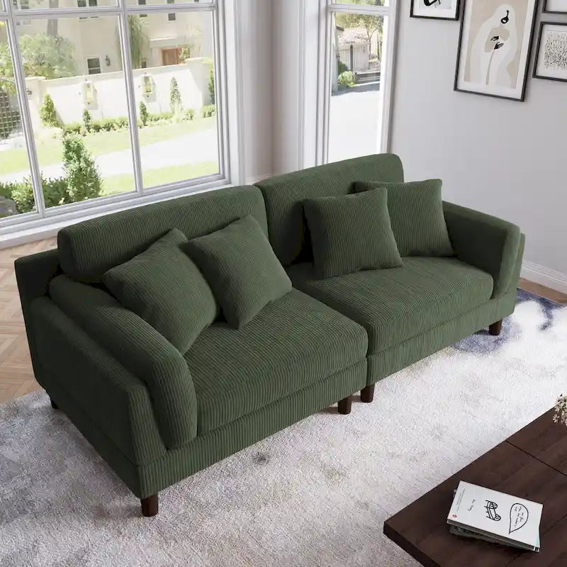 Canapé profond de 90 pouces, confortable pour le salon